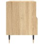 Bedside table 2 units engineered wood Sonoma oak 40x35x47.5 cm by vidaXL, Nightstands - Ref: Foro24-827395, Price: 71,93 €, D...