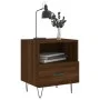 Nachttisch, 2 Stück, Eichenbraun, Holzwerkstoff, 40 x 35 x 47,5 cm von vidaXL, Nachttische - Ref: Foro24-827435, Preis: 49,21...