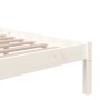 Weißer Massivholzbettrahmen 90x200 cm von vidaXL, Betten und Lattenroste - Ref: Foro24-814870, Preis: 78,42 €, Rabatt: %