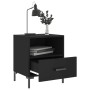 Mesitas de noche 2 uds madera ingeniería negro 40x35x47,5 cm de vidaXL, Mesitas de noche - Ref: Foro24-827439, Precio: 67,59 €