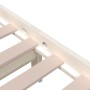 Weißer Massivholzbettrahmen 90x200 cm von vidaXL, Betten und Lattenroste - Ref: Foro24-814870, Preis: 78,42 €, Rabatt: %
