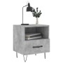 Mesita noche 2 uds madera ingeniería gris hormigón 40x35x47,5cm de vidaXL, Mesitas de noche - Ref: Foro24-827429, Precio: 68,...