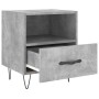 Mesita noche 2 uds madera ingeniería gris hormigón 40x35x47,5cm de vidaXL, Mesitas de noche - Ref: Foro24-827429, Precio: 68,...