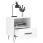 Mesitas de noche 2 uds madera ingeniería blanco 40x35x47,5 cm de vidaXL, Mesitas de noche - Ref: Foro24-827421, Precio: 71,17...