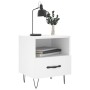 Mesitas de noche 2 uds madera ingeniería blanco 40x35x47,5 cm de vidaXL, Mesitas de noche - Ref: Foro24-827421, Precio: 71,17...