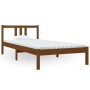 Honey brown solid wood bed frame 90x200 cm by vidaXL, Beds and slatted bases - Ref: Foro24-814872, Price: 78,06 €, Discount: %