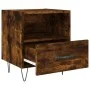 Engineered smoked oak wood bedside table 40x35x47.5 cm by vidaXL, Nightstands - Ref: Foro24-827430, Price: 40,00 €, Discount: %