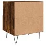 Engineered smoked oak wood bedside table 40x35x47.5 cm by vidaXL, Nightstands - Ref: Foro24-827430, Price: 40,00 €, Discount: %