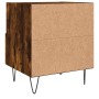Nachttisch aus geräuchertem Eichenparkett 40x35x47,5 cm von vidaXL, Nachttische - Ref: Foro24-827430, Preis: 40,50 €, Rabatt: %