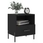Nachttische 2 Stück, schwarzes Holzwerkstoff, 40 x 35 x 47,5 cm von vidaXL, Nachttische - Ref: Foro24-827455, Preis: 85,00 €,...