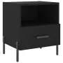 Nachttische 2 Stück, schwarzes Holzwerkstoff, 40 x 35 x 47,5 cm von vidaXL, Nachttische - Ref: Foro24-827455, Preis: 85,00 €,...