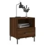 Bedside table 2 units engineered wood brown oak 40x35x47.5 cm by vidaXL, Nightstands - Ref: Foro24-827451, Price: 58,78 €, Di...
