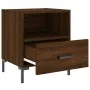 Bedside table 2 units engineered wood brown oak 40x35x47.5 cm by vidaXL, Nightstands - Ref: Foro24-827451, Price: 58,78 €, Di...