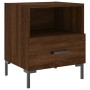 Bedside table 2 units engineered wood brown oak 40x35x47.5 cm by vidaXL, Nightstands - Ref: Foro24-827451, Price: 58,78 €, Di...
