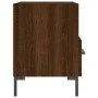 Bedside table 2 units engineered wood brown oak 40x35x47.5 cm by vidaXL, Nightstands - Ref: Foro24-827451, Price: 58,78 €, Di...