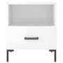 Glossy white engineered wood bedside table 40x35x47.5cm by vidaXL, Nightstands - Ref: Foro24-827440, Price: 49,84 €, Discount: %