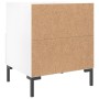 Glänzend weißer Nachttisch aus Holzwerkstoff, 40 x 35 x 47,5 cm von vidaXL, Nachttische - Ref: Foro24-827440, Preis: 49,84 €,...