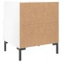 Mesita de noche madera de ingeniería blanco brillo 40x35x47,5cm de vidaXL, Mesitas de noche - Ref: Foro24-827440, Precio: 49,...