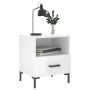 Glänzend weißer Nachttisch aus Holzwerkstoff, 40 x 35 x 47,5 cm von vidaXL, Nachttische - Ref: Foro24-827440, Preis: 49,84 €,...