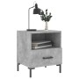 Bedside table 2 units in gray concrete engineered wood 40x35x47.5cm by vidaXL, Nightstands - Ref: Foro24-827445, Price: 58,99...