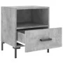 Bedside table 2 units in gray concrete engineered wood 40x35x47.5cm by vidaXL, Nightstands - Ref: Foro24-827445, Price: 58,33...