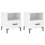 Mesitas de noche 2 uds madera ingeniería blanco 40x35x47,5 cm de vidaXL, Mesitas de noche - Ref: Foro24-827437, Precio: 81,36...