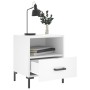 Mesitas de noche 2 uds madera ingeniería blanco 40x35x47,5 cm de vidaXL, Mesitas de noche - Ref: Foro24-827437, Precio: 82,36...