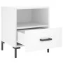 Mesitas de noche 2 uds madera ingeniería blanco 40x35x47,5 cm de vidaXL, Mesitas de noche - Ref: Foro24-827437, Precio: 81,36...