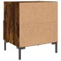 Nachttisch aus geräuchertem Eichenholzwerkstoff, 40 x 35 x 47,5 cm von vidaXL, Nachttische - Ref: Foro24-827446, Preis: 33,35...
