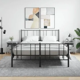 Nachttisch 2 Stück betongraues Holzwerkstoff 40x35x47,5cm von vidaXL, Nachttische - Ref: Foro24-827461, Preis: 68,11 €, Rabat...