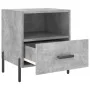 Mesita noche 2 uds madera ingeniería gris hormigón 40x35x47,5cm de vidaXL, Mesitas de noche - Ref: Foro24-827461, Precio: 68,...