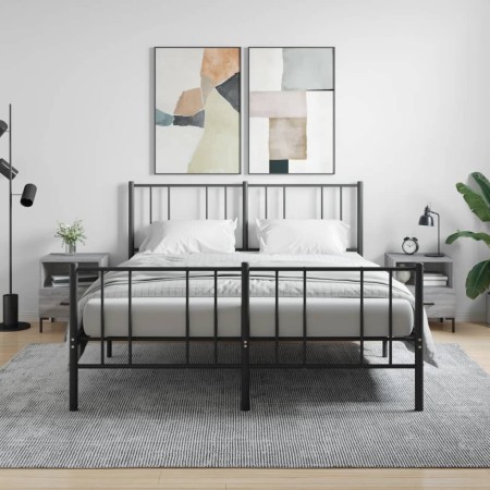 Nachttische 2 Stk. Sonomagraues Holzwerkstoff 40x35x47,5 cm von vidaXL, Nachttische - Ref: Foro24-827449, Preis: 60,90 €, Rab...