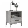 Nachttische 2 Stk. Sonomagraues Holzwerkstoff 40x35x47,5 cm von vidaXL, Nachttische - Ref: Foro24-827449, Preis: 60,90 €, Rab...