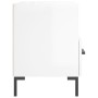 Nightstand 2 pcs glossy white engineered wood 40x35x47.5cm by vidaXL, Nightstands - Ref: Foro24-827441, Price: 64,69 €, Disco...