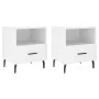 Mesitas de noche 2 uds madera ingeniería blanco 40x35x47,5 cm de vidaXL, Mesitas de noche - Ref: Foro24-827469, Precio: 82,26...