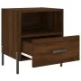 Mesita noche 2 uds madera ingeniería marrón roble 40x35x47,5 cm de vidaXL, Mesitas de noche - Ref: Foro24-827467, Precio: 63,...