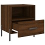 Nachttisch, 2 Stück, Eichenbraun, Holzwerkstoff, 40 x 35 x 47,5 cm von vidaXL, Nachttische - Ref: Foro24-827467, Preis: 63,85...