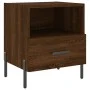 Mesita noche 2 uds madera ingeniería marrón roble 40x35x47,5 cm de vidaXL, Mesitas de noche - Ref: Foro24-827467, Precio: 63,...
