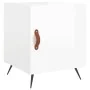 Glänzend weißer Nachttisch aus Holzwerkstoff, 40 x 40 x 50 cm von vidaXL, Nachttische - Ref: Foro24-827504, Preis: 36,61 €, R...