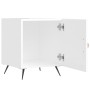 Mesita de noche madera de ingeniería blanco brillo 40x40x50 cm de vidaXL, Mesitas de noche - Ref: Foro24-827504, Precio: 36,72 €