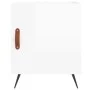Glänzend weißer Nachttisch aus Holzwerkstoff, 40 x 40 x 50 cm von vidaXL, Nachttische - Ref: Foro24-827504, Preis: 36,61 €, R...