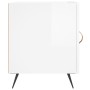 Glänzend weißer Nachttisch aus Holzwerkstoff, 40 x 40 x 50 cm von vidaXL, Nachttische - Ref: Foro24-827504, Preis: 37,01 €, R...