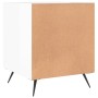 Glänzend weißer Nachttisch aus Holzwerkstoff, 40 x 40 x 50 cm von vidaXL, Nachttische - Ref: Foro24-827504, Preis: 37,01 €, R...