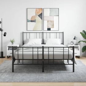 Bedside tables 2 units engineered wood white 40x35x47.5 cm by vidaXL, Nightstands - Ref: Foro24-827485, Price: 87,58 €, Disco...