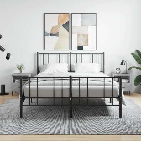 Nachttisch 2 Stück betongraues Holzwerkstoff 40x35x47,5cm von vidaXL, Nachttische - Ref: Foro24-827477, Preis: 58,83 €, Rabat...