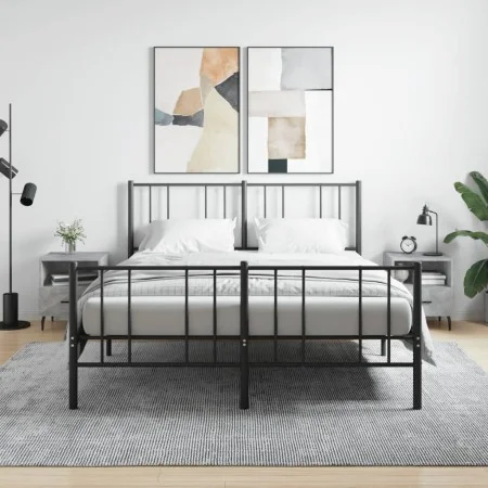 Nightstand 2 pcs concrete gray engineered wood 40x35x47.5cm by vidaXL, Nightstands - Ref: Foro24-827477, Price: 58,33 €, Disc...
