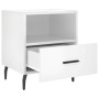 Nightstand 2 pcs glossy white engineered wood 40x35x47.5cm by vidaXL, Nightstands - Ref: Foro24-827473, Price: 61,52 €, Disco...