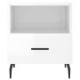 Mesita noche 2 uds madera ingeniería blanco brillo 40x35x47,5cm de vidaXL, Mesitas de noche - Ref: Foro24-827473, Precio: 61,...