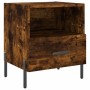 Nachttisch aus geräuchertem Eichenholzwerkstoff, 40 x 35 x 47,5 cm von vidaXL, Nachttische - Ref: Foro24-827462, Preis: 38,21...