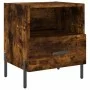 Smoked oak engineered wood bedside table 40x35x47.5 cm by vidaXL, Nightstands - Ref: Foro24-827462, Price: 37,85 €, Discount: %